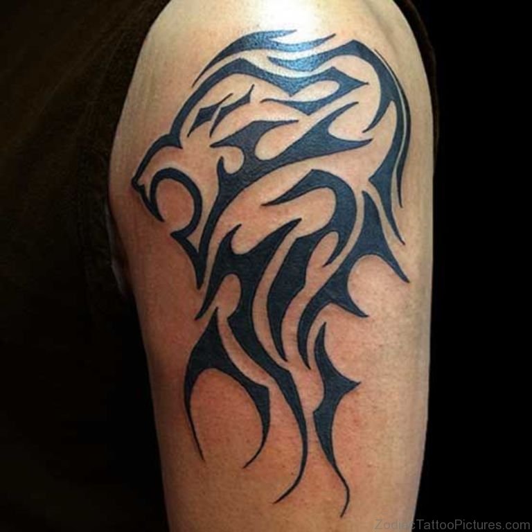 tribal leo symbol tattoo
